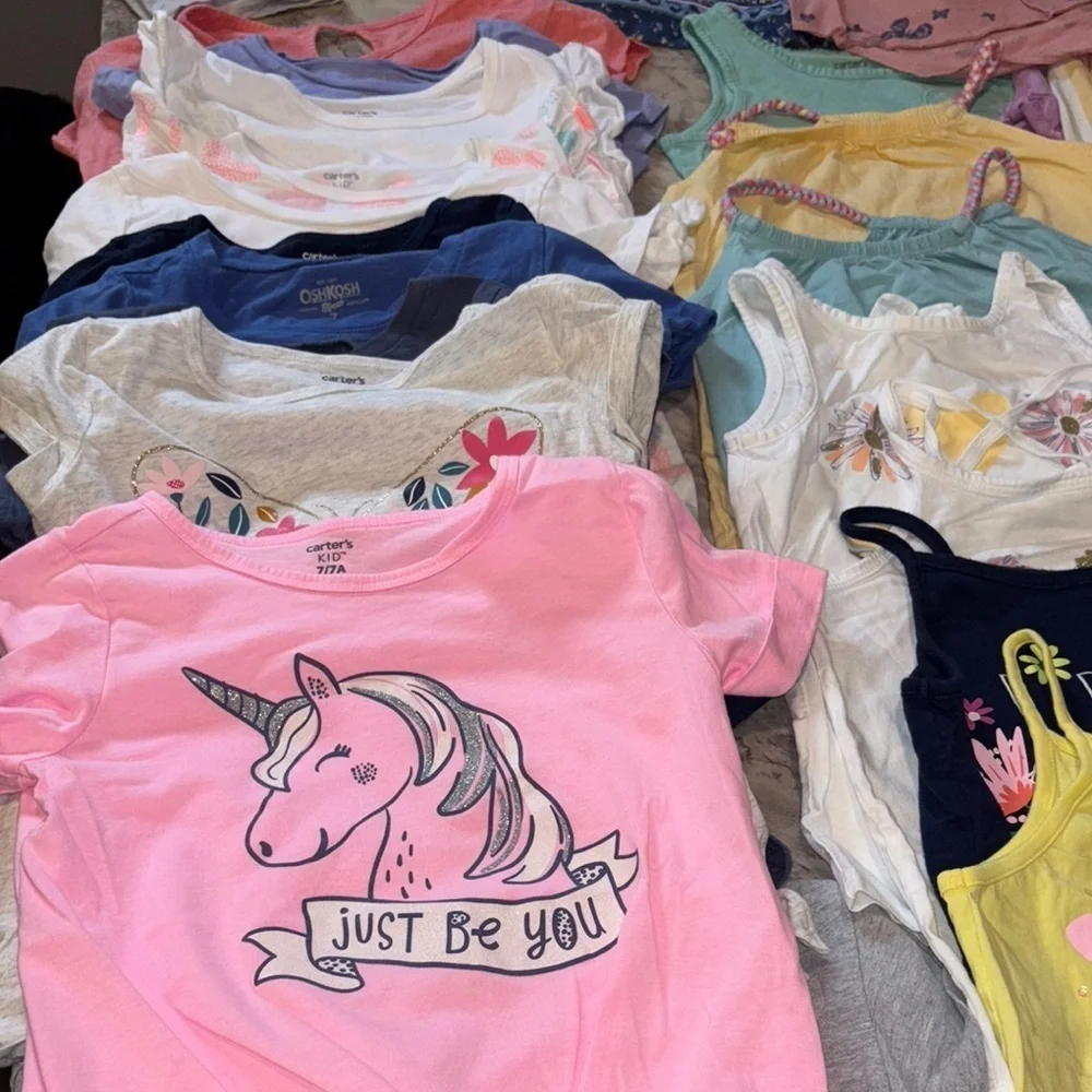 Kids Bundle Lot Matching Sets  multi color vacay summer resellers lot  7/8